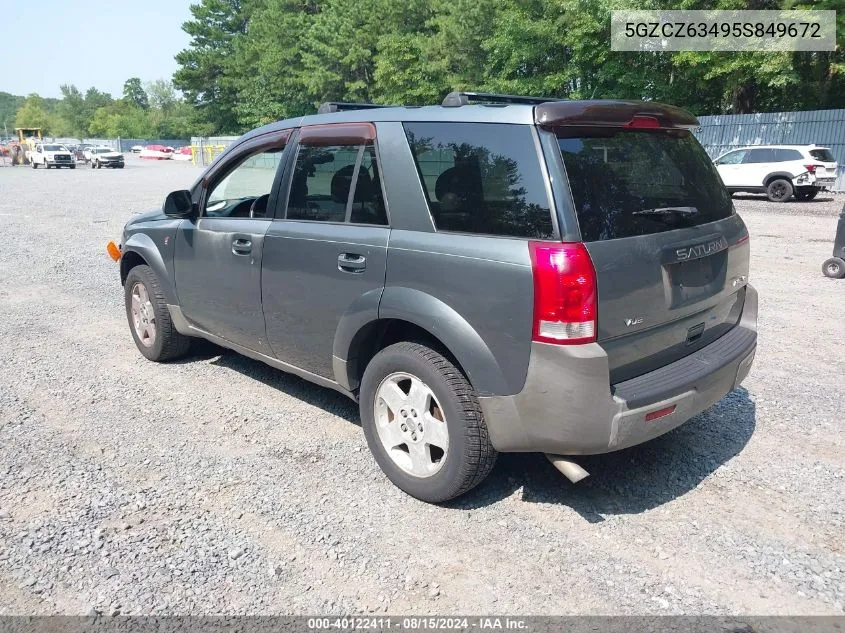 2005 Saturn Vue V6 VIN: 5GZCZ63495S849672 Lot: 40122411