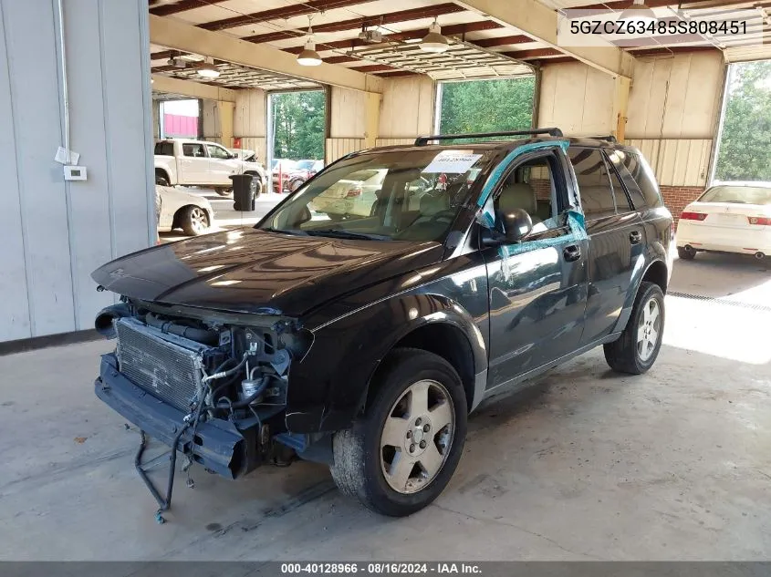 2005 Saturn Vue V6 VIN: 5GZCZ63485S808451 Lot: 40128966