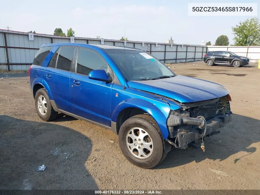 2005 Saturn Vue V6 VIN: 5GZCZ53465S817966 Lot: 40176332