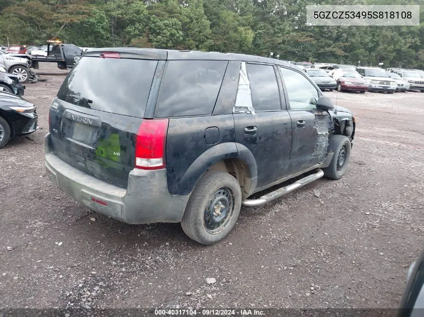 2005 Saturn Vue VIN: 5GZCZ53495S818108 Lot: 40317104