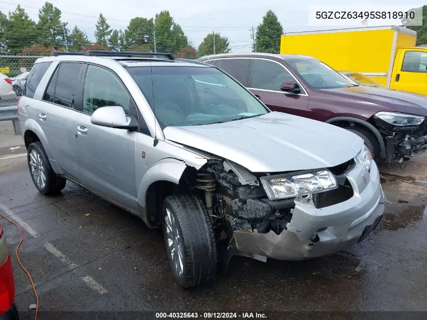 2005 Saturn Vue V6 VIN: 5GZCZ63495S818910 Lot: 40325643