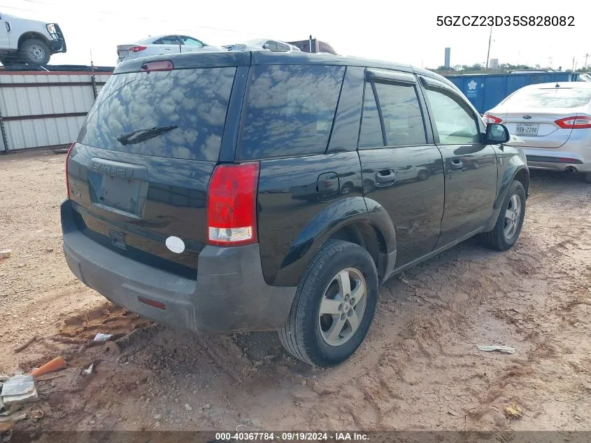 2005 Saturn Vue 4 Cyl VIN: 5GZCZ23D35S828082 Lot: 40367784