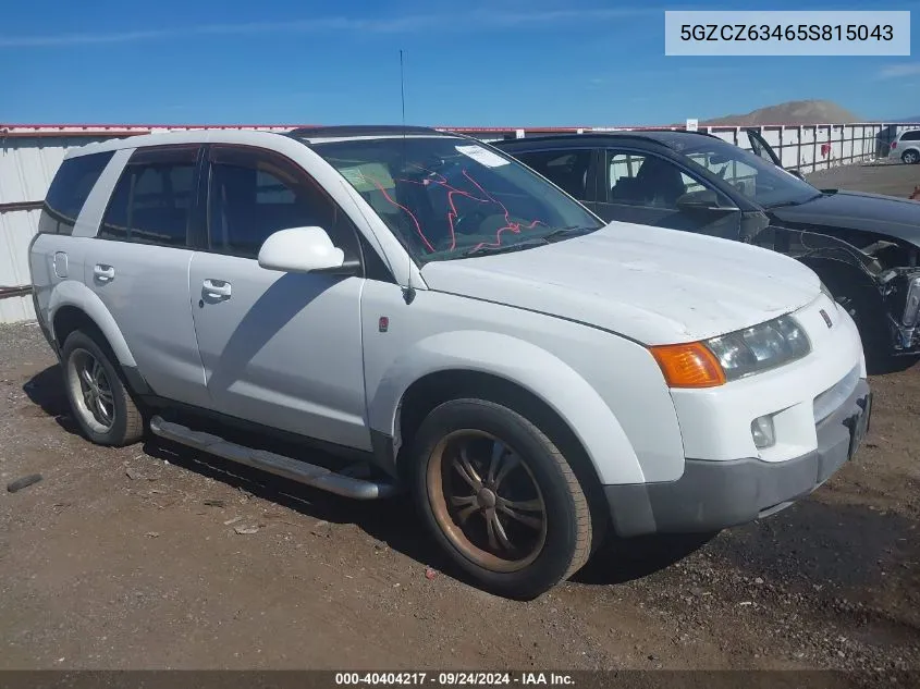 2005 Saturn Vue V6 VIN: 5GZCZ63465S815043 Lot: 40404217