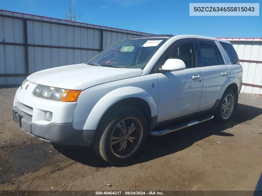 2005 Saturn Vue V6 VIN: 5GZCZ63465S815043 Lot: 40404217