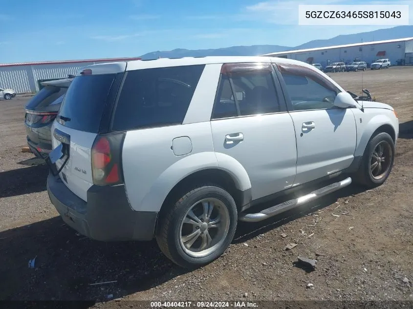 2005 Saturn Vue V6 VIN: 5GZCZ63465S815043 Lot: 40404217