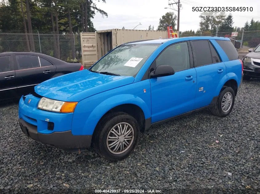 2005 Saturn Vue 4 Cyl VIN: 5GZCZ33D35S845910 Lot: 40429937