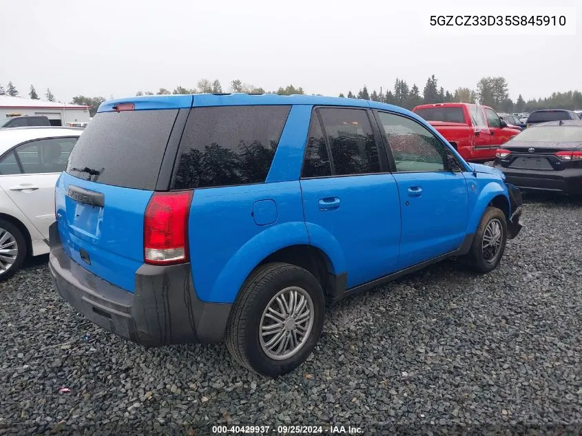 2005 Saturn Vue 4 Cyl VIN: 5GZCZ33D35S845910 Lot: 40429937