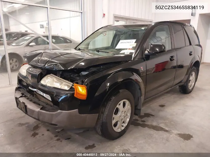 2005 Saturn Vue V6 VIN: 5GZCZ53465S834119 Lot: 40445013