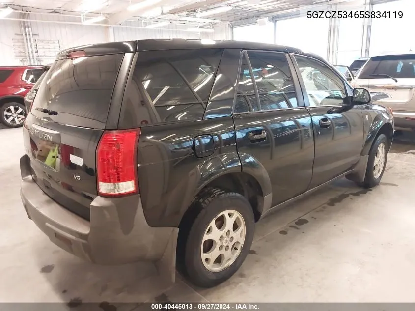 2005 Saturn Vue V6 VIN: 5GZCZ53465S834119 Lot: 40445013