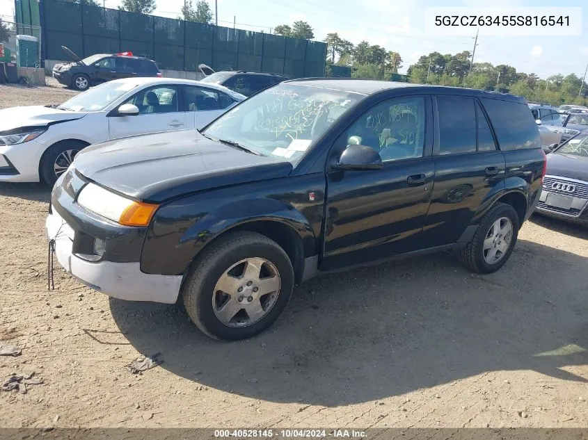 2005 Saturn Vue V6 VIN: 5GZCZ63455S816541 Lot: 40528145