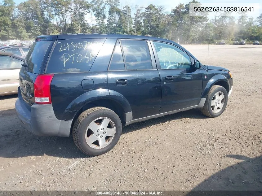 2005 Saturn Vue V6 VIN: 5GZCZ63455S816541 Lot: 40528145