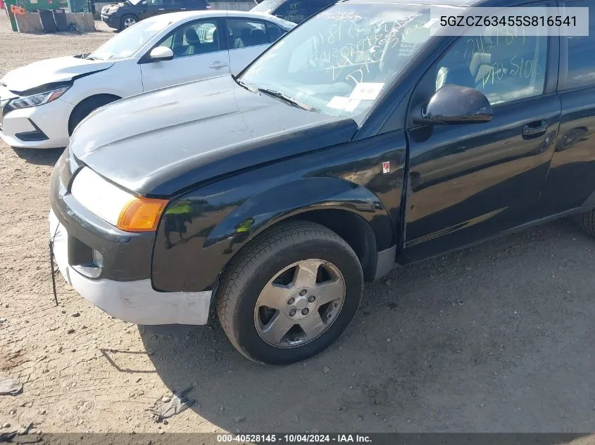 2005 Saturn Vue V6 VIN: 5GZCZ63455S816541 Lot: 40528145