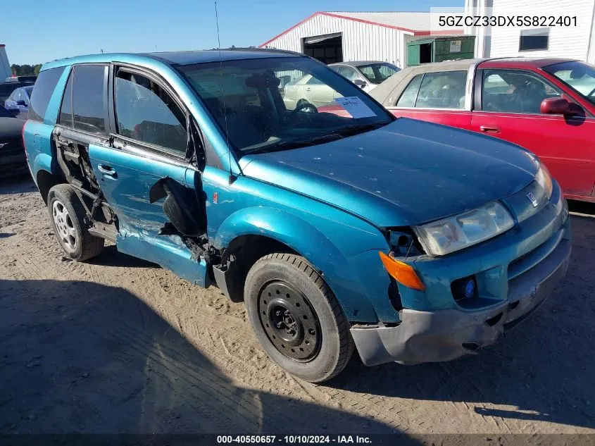 2005 Saturn Vue 4 Cyl VIN: 5GZCZ33DX5S822401 Lot: 40550657