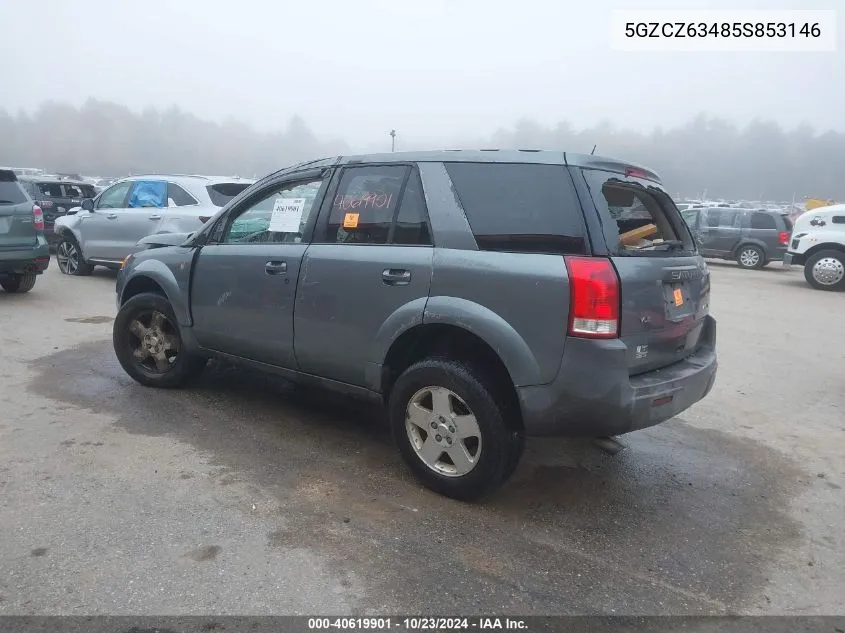 2005 Saturn Vue V6 VIN: 5GZCZ63485S853146 Lot: 40619901