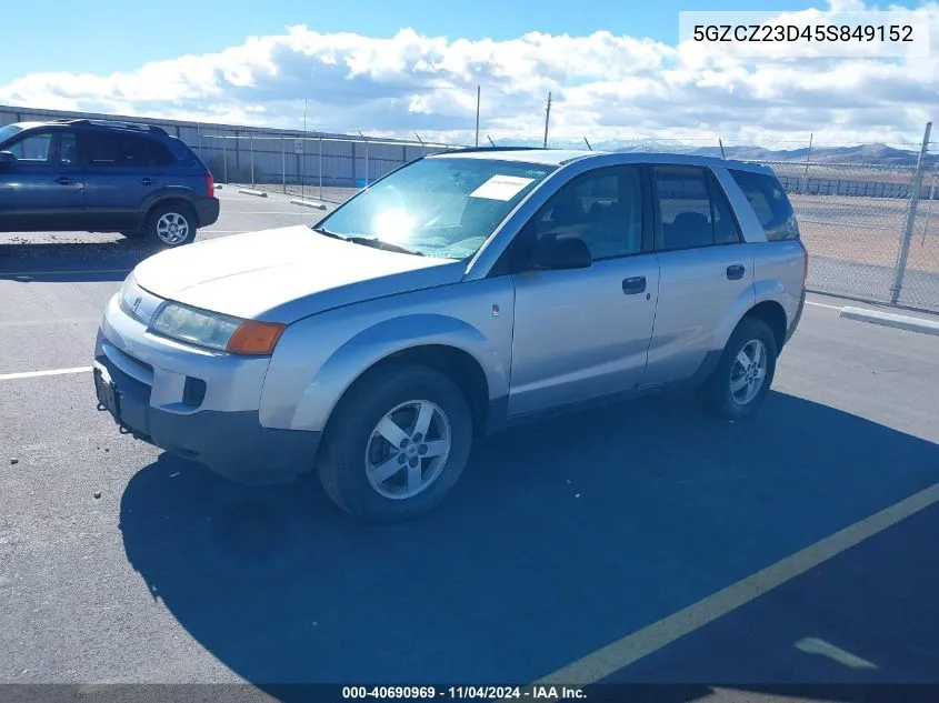 2005 Saturn Vue 4 Cyl VIN: 5GZCZ23D45S849152 Lot: 40690969