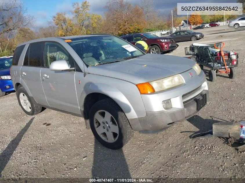 2005 Saturn Vue V6 VIN: 5GZCZ63495S842642 Lot: 40747407