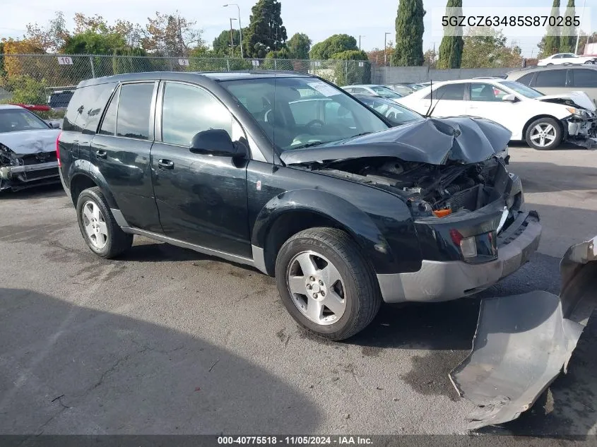 2005 Saturn Vue V6 VIN: 5GZCZ63485S870285 Lot: 40775518