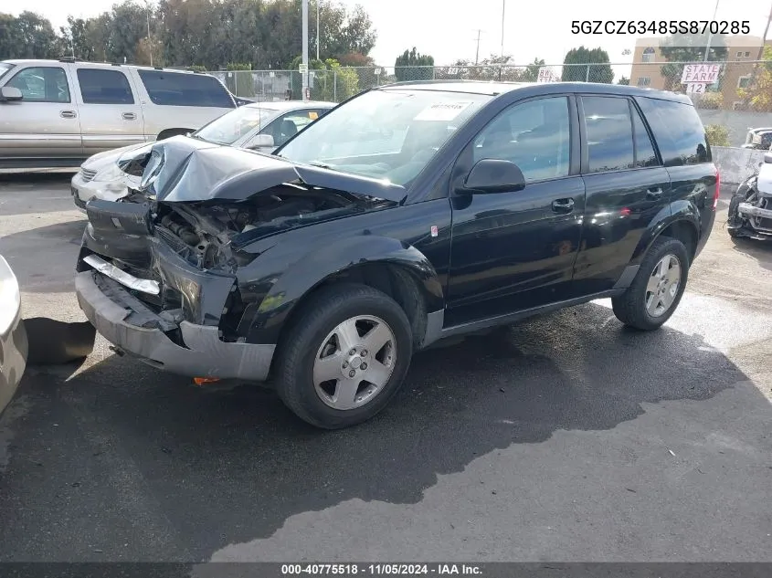 2005 Saturn Vue V6 VIN: 5GZCZ63485S870285 Lot: 40775518