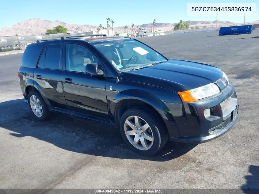 2005 Saturn Vue V6 VIN: 5GZCZ63445S836974 Lot: 40849842