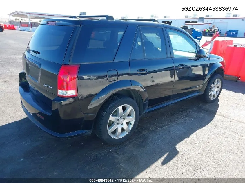 2005 Saturn Vue V6 VIN: 5GZCZ63445S836974 Lot: 40849842