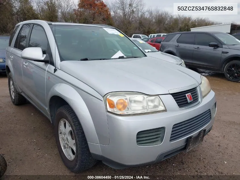 2006 Saturn Vue V6 VIN: 5GZCZ53476S832848 Lot: 38604450