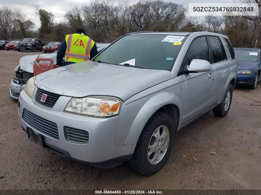 2006 Saturn Vue V6 VIN: 5GZCZ53476S832848 Lot: 38604450