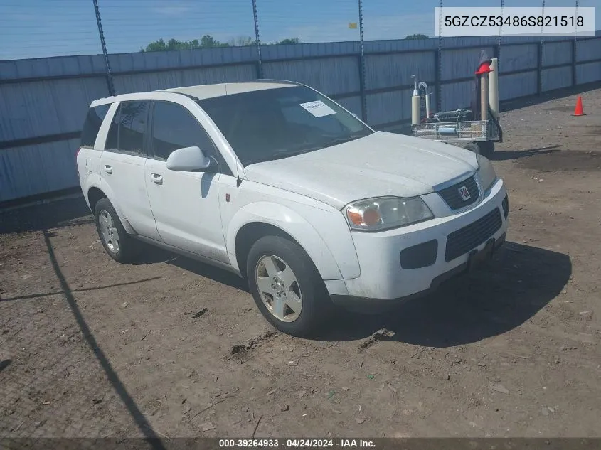 2006 Saturn Vue V6 VIN: 5GZCZ53486S821518 Lot: 39264933