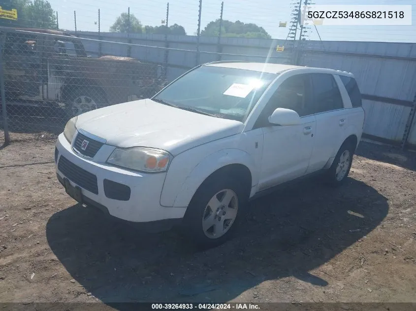 2006 Saturn Vue V6 VIN: 5GZCZ53486S821518 Lot: 39264933