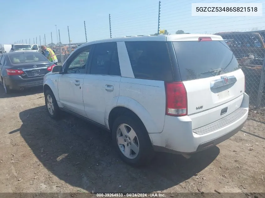 2006 Saturn Vue V6 VIN: 5GZCZ53486S821518 Lot: 39264933