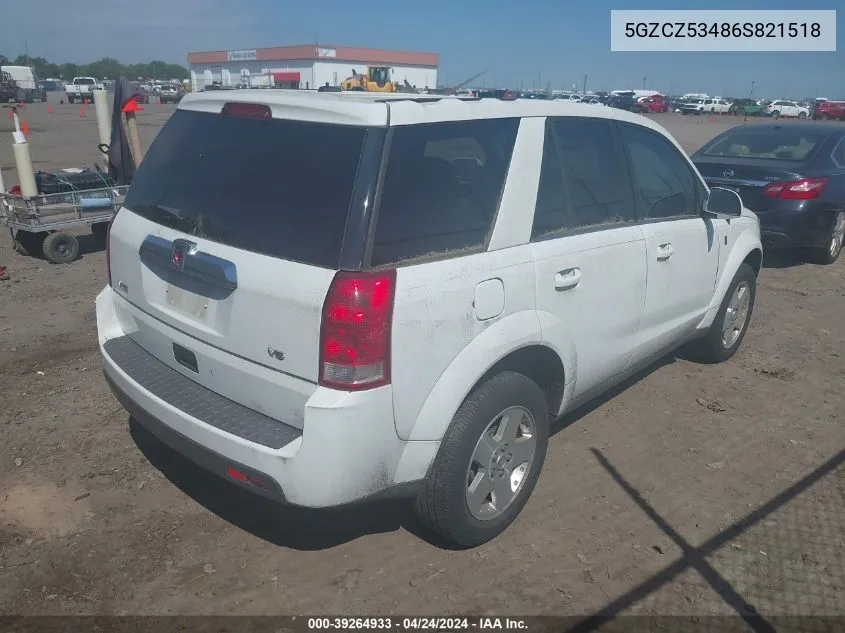 2006 Saturn Vue V6 VIN: 5GZCZ53486S821518 Lot: 39264933