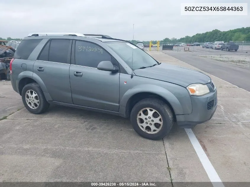 2006 Saturn Vue V6 VIN: 5GZCZ534X6S844363 Lot: 39426238