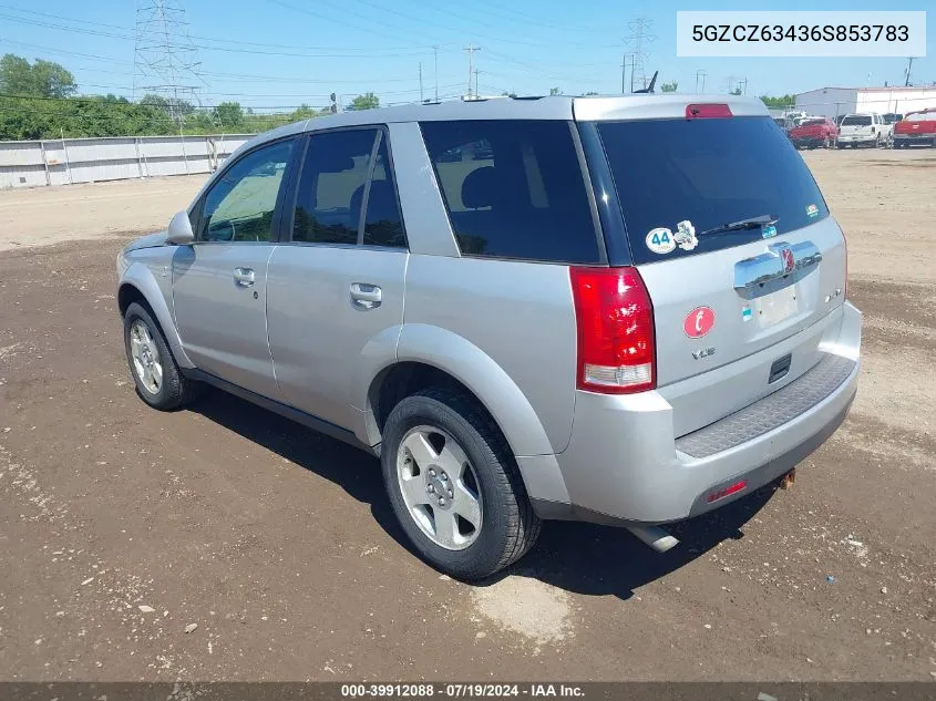 2006 Saturn Vue V6 VIN: 5GZCZ63436S853783 Lot: 39912088