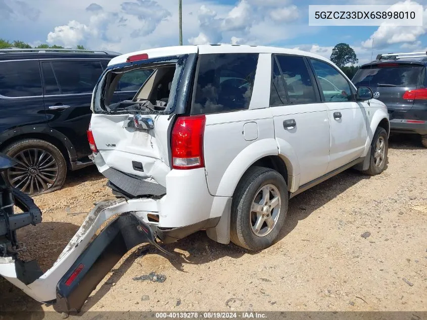 2006 Saturn Vue 4 Cyl VIN: 5GZCZ33DX6S898010 Lot: 40139278