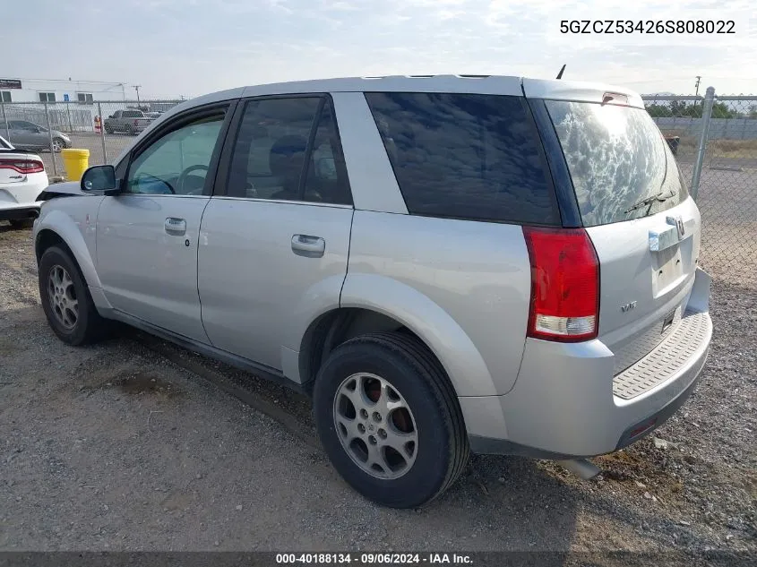 2006 Saturn Vue V6 VIN: 5GZCZ53426S808022 Lot: 40188134