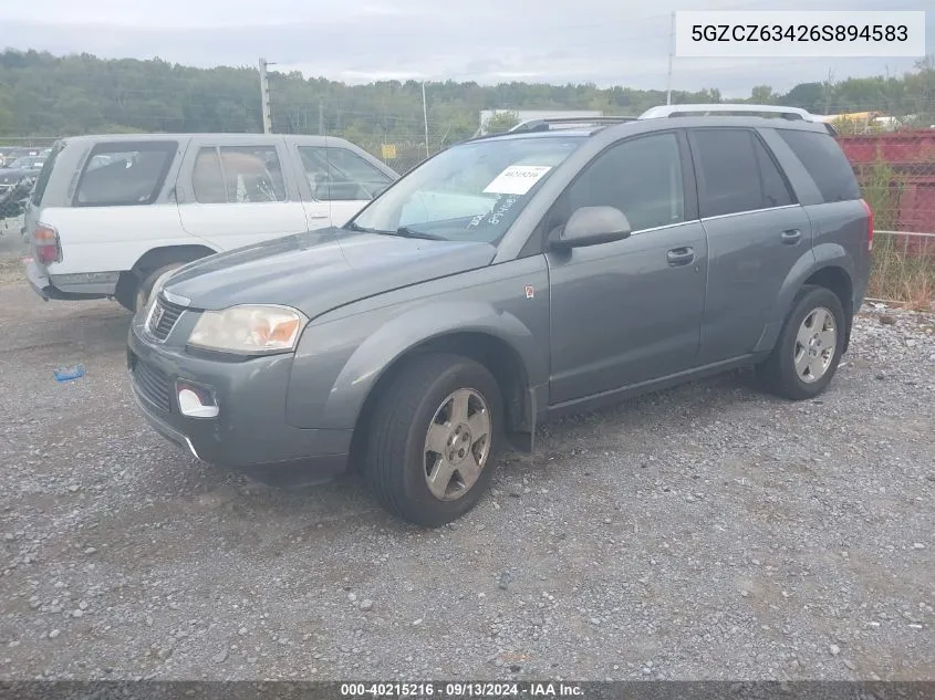 2006 Saturn Vue V6 VIN: 5GZCZ63426S894583 Lot: 40215216