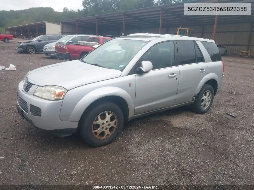 2006 Saturn Vue V6 VIN: 5GZCZ53466S822358 Lot: 40311242