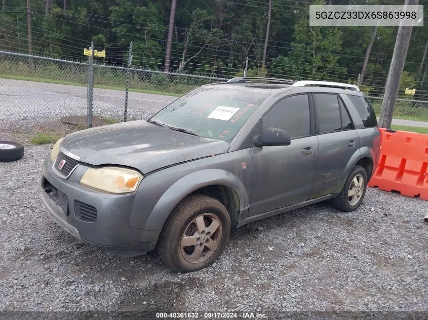 2006 Saturn Vue 4 Cyl VIN: 5GZCZ33DX6S863998 Lot: 40361632