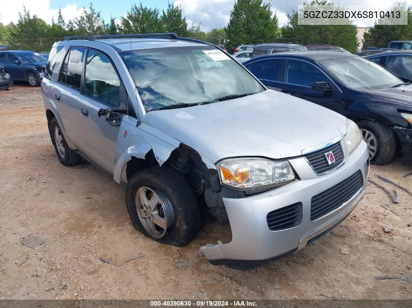 2006 Saturn Vue 4 Cyl VIN: 5GZCZ33DX6S810413 Lot: 40390630