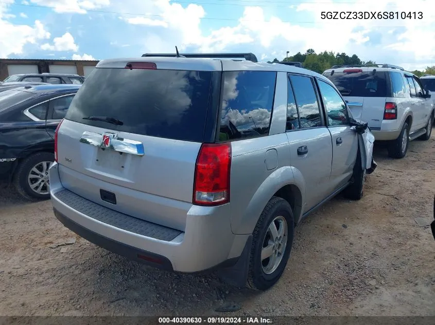 2006 Saturn Vue 4 Cyl VIN: 5GZCZ33DX6S810413 Lot: 40390630