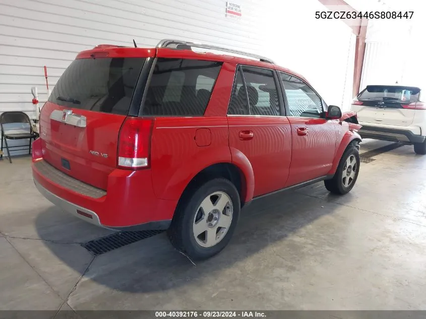 2006 Saturn Vue V6 VIN: 5GZCZ63446S808447 Lot: 40392176