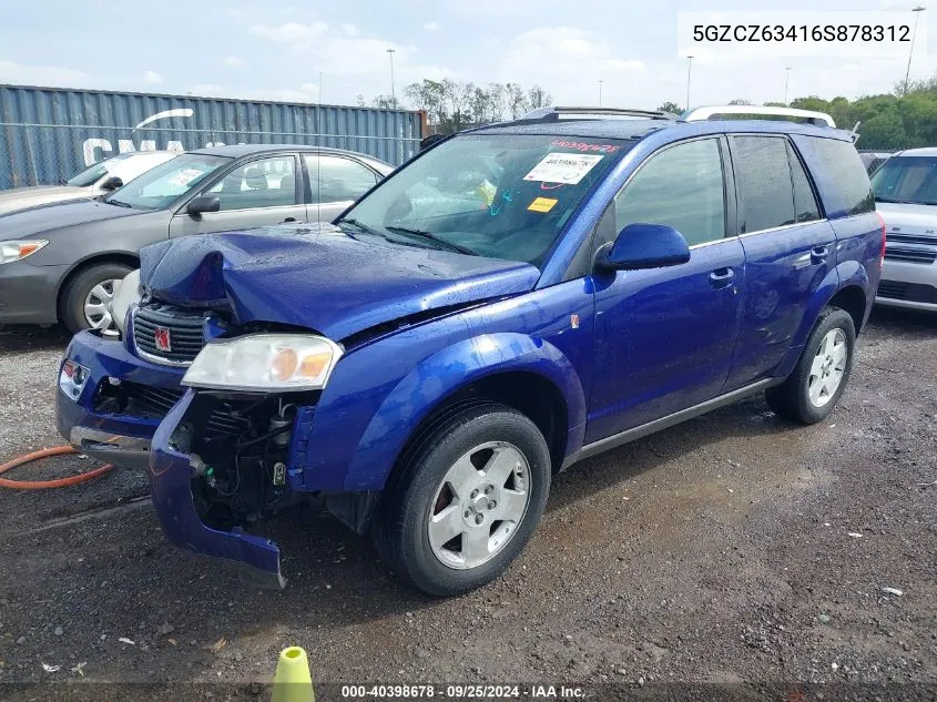 2006 Saturn Vue V6 VIN: 5GZCZ63416S878312 Lot: 40398678