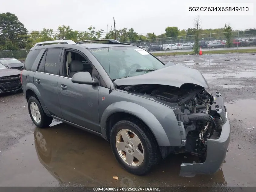 2006 Saturn Vue V6 VIN: 5GZCZ634X6S849410 Lot: 40400097