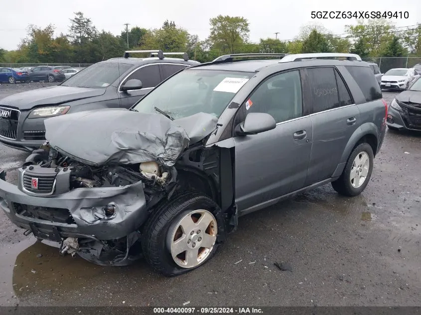 2006 Saturn Vue V6 VIN: 5GZCZ634X6S849410 Lot: 40400097