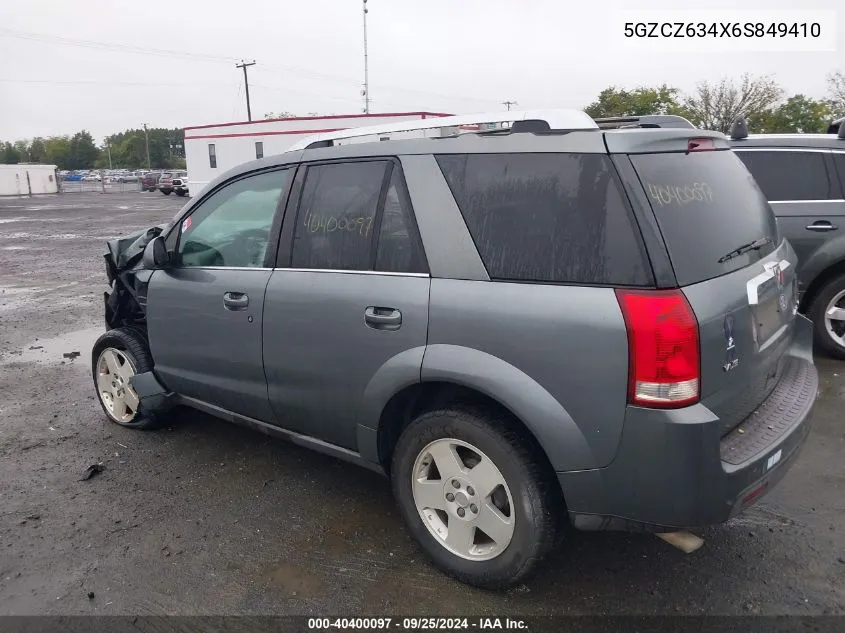 2006 Saturn Vue V6 VIN: 5GZCZ634X6S849410 Lot: 40400097