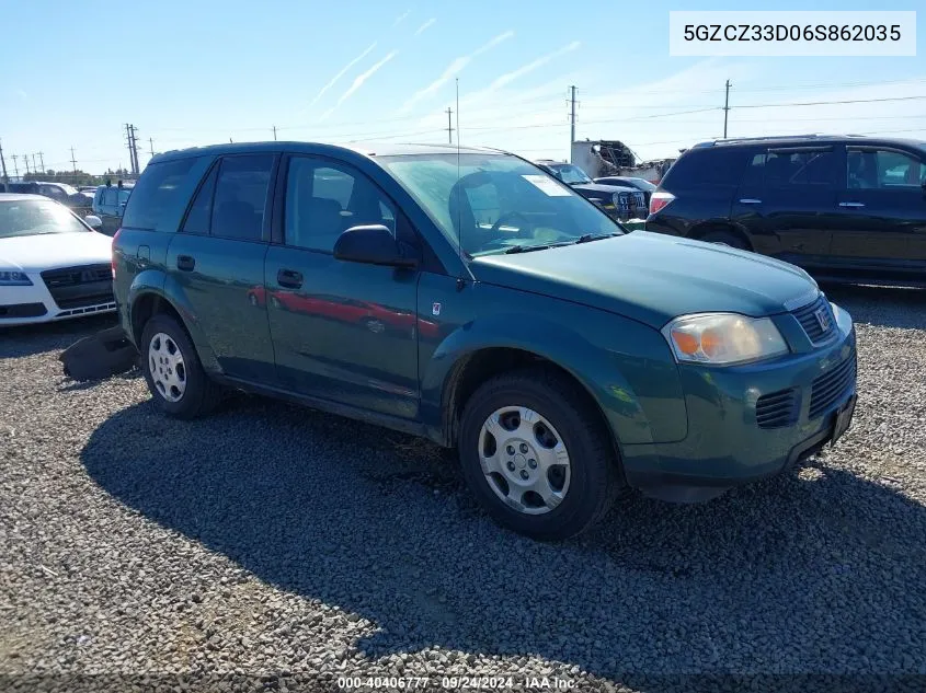 2006 Saturn Vue 4 Cyl VIN: 5GZCZ33D06S862035 Lot: 40406777