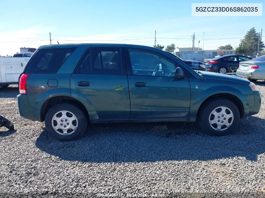 2006 Saturn Vue 4 Cyl VIN: 5GZCZ33D06S862035 Lot: 40406777