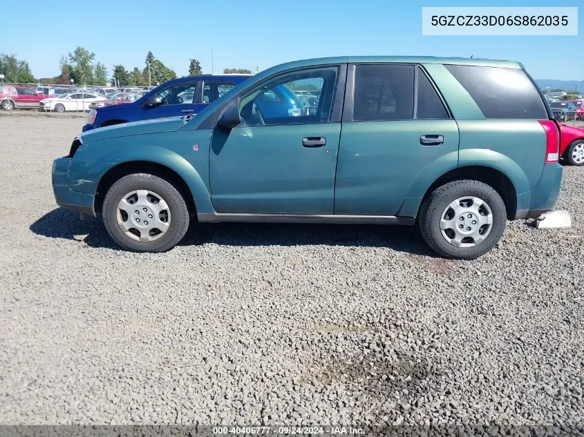 2006 Saturn Vue 4 Cyl VIN: 5GZCZ33D06S862035 Lot: 40406777