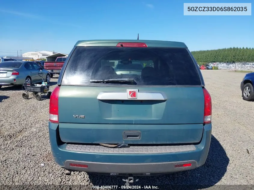 2006 Saturn Vue 4 Cyl VIN: 5GZCZ33D06S862035 Lot: 40406777