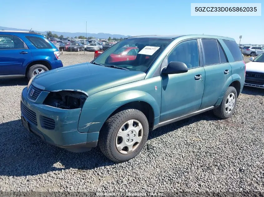 2006 Saturn Vue 4 Cyl VIN: 5GZCZ33D06S862035 Lot: 40406777