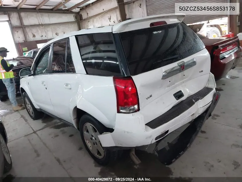 2006 Saturn Vue V6 VIN: 5GZCZ53456S853178 Lot: 40429872